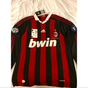 RETRO AC MILAN MALDINI TRIBUTE JERSEY 🔴⚫️🔴⚫️